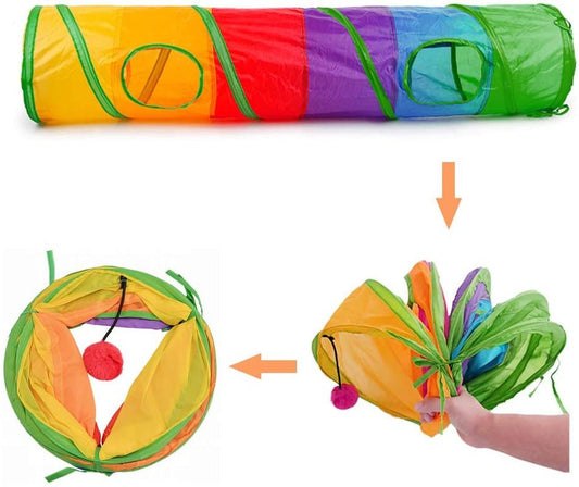Tunnel Toy with Holes & Fun Ball - Ever Tail