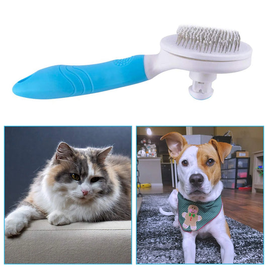 Self - Cleaning Pet Brush for Cats & Dogs - Ever Tail