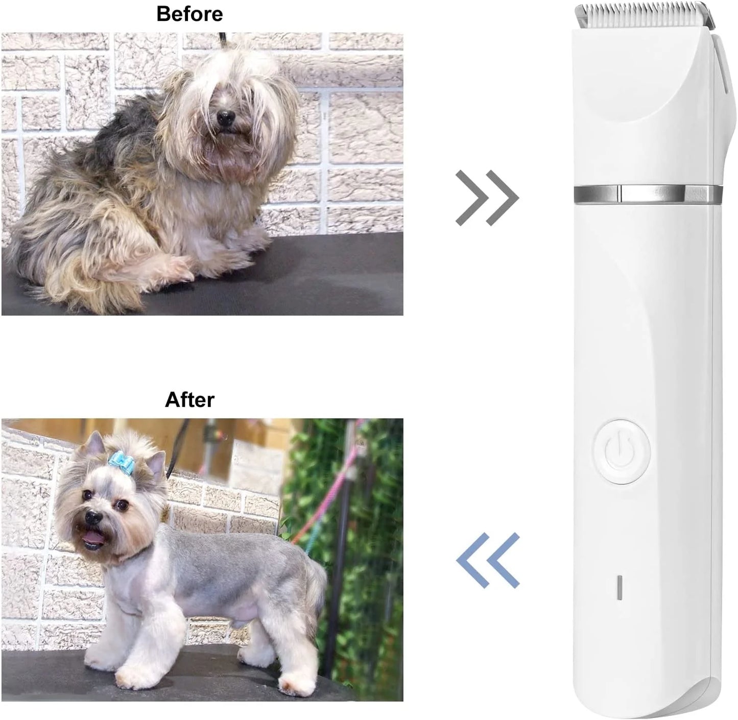 Rechargeable Low Noise Dog Grooming Clippers - Ever Tail