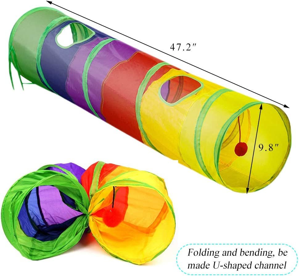 Tunnel Toy with Holes & Fun Ball - Ever Tail