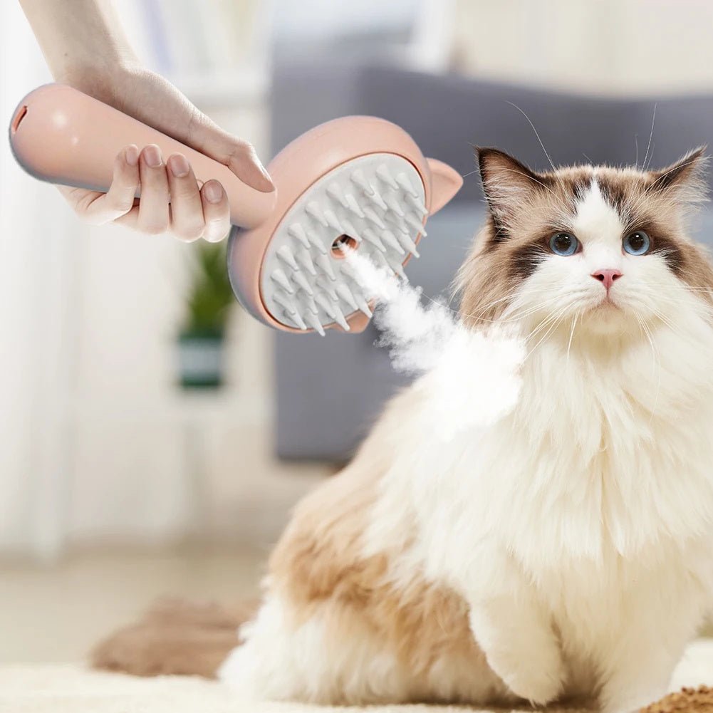 Rechargeable Self - Cleaning Pet Grooming Brush - Ever Tail