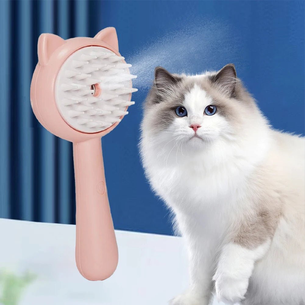 Rechargeable Self - Cleaning Pet Grooming Brush - Ever Tail