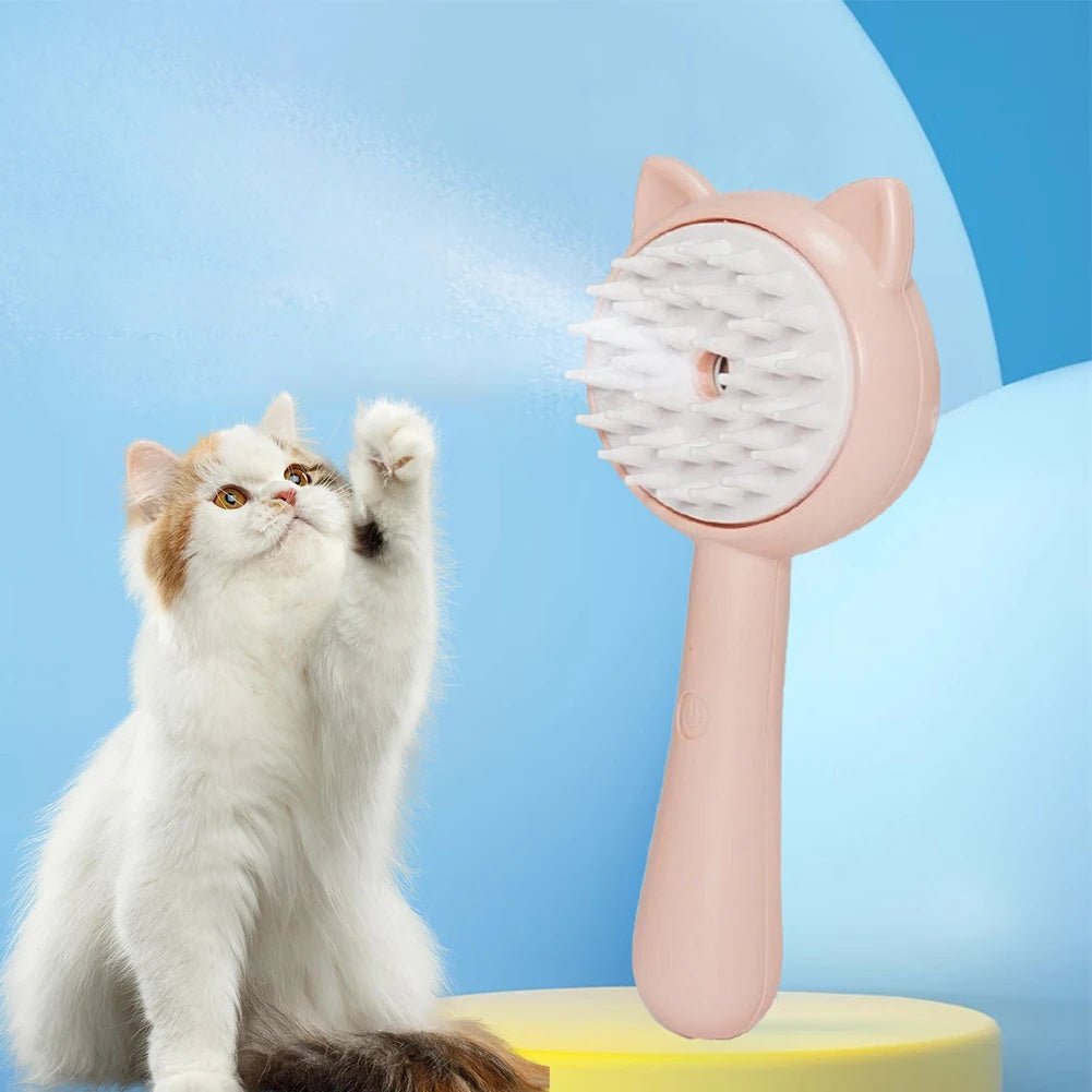 Rechargeable Self - Cleaning Pet Grooming Brush - Ever Tail