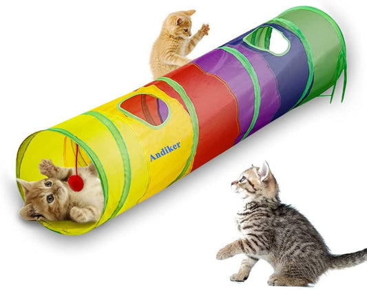 Tunnel Toy with Holes & Fun Ball - Ever Tail