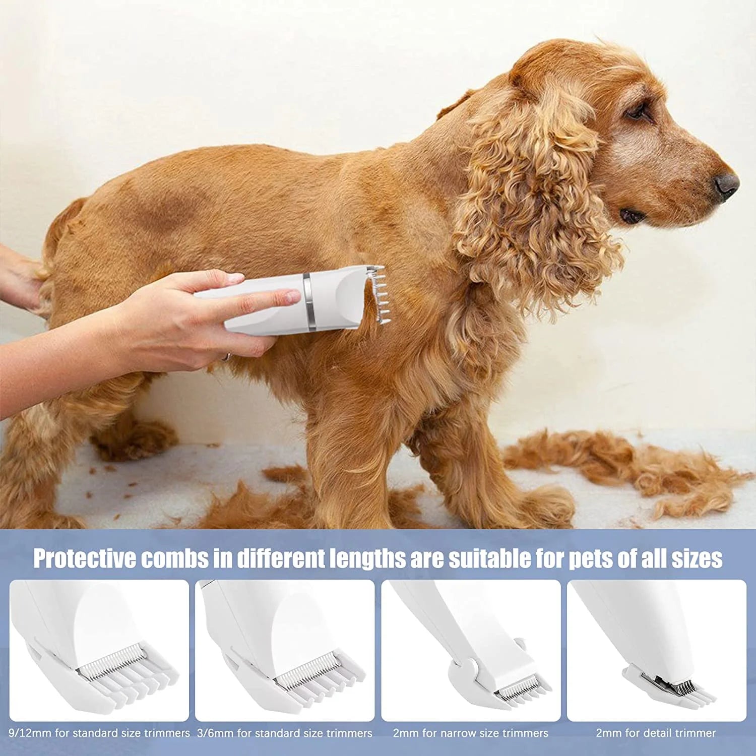 Rechargeable Low Noise Dog Grooming Clippers - Ever Tail